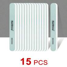 NailShine 20片装指甲抛光块套装，适用于天然指甲和亚克力指甲的抛光块，指甲抛光器，指甲增亮器，美甲护理工具，600/3000目 - 彩色 - 查看 14