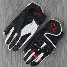 Alpinestars SP AIR 手套 摩托车越野骑行手套 男女通用 四季驾驶 Supertech 摩托车超细纤维皮革手套 赛车手套 摩托车比赛 骑士支持触屏 耐磨防护手套 - 黑與白 - 查看 8