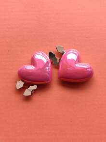 1pc/2pcs Elegant Floral Geometric Button Decor, Shirt Button Cover Clip-On Button Decor, Fashionable Crystal Cufflink Decor, Suitable For Tuxedo And Wedding Dress Decoration - Watermelon Pink - View 6