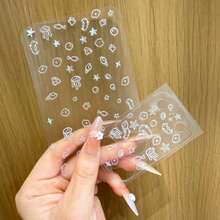 3片装可爱卡通DIY海洋浮雕贴纸+镜头膜+后盖膜，适用于苹果17 Pro Max/17 Pro，透明清晰的相机保护膜，镜头保护膜 - 鏡頭膜三件套 - 查看 9