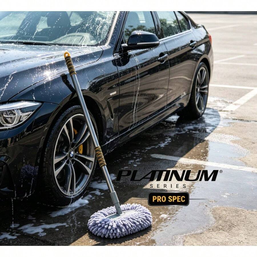 XL Extendable Microfiber Car Wash Mop (Up To 48"), Multi-Surface Auto Cleaning Duster Mop For Car, Truck & SUV - Default - View 1
