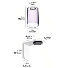 2 Peças Copo Enxaguatório Magnético Minimalista Transparente, Suporte de Parede para Copo de Escova de Dentes, Copo de Escova de Dentes Pendurado Magnético Rápido - Suporte de Armazenamento Transparente e À Prova d'Água para Banheiro, Armazenamento de Parede, Decoração Moderna para Casa, Essencial para Bancada, Solução para Espaço Pequeno, Acessório Portátil de Banheiro | Suporte de Higiene Economizador de Espaço, Adequado para Pia de Banheiro, Penteadeira, Dormitório e Banheiro de Trailer - A - Visão 7