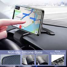 Giá đỡ điện thoại từ tính cho ô tô kèm miếng dán biển số xe, giá đỡ định vị xoay 360° trên bảng điều khiển, món quà tuyệt vời cho gia đình và bạn bè. - Kiểu A - Xem 3