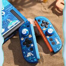 Funda protectora de la isla animal azul IINE para Switch2(2025) / NS2, funda protectora con 2 tapas de joystick, estuche para tarjetas de juego, funda de PC delgada y linda - Ver 7