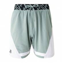 Under Armour 男士針織短褲 CURRY 系列，輕量舒適休閒日常短褲 1390344-348 - 綠色 - 查看 8