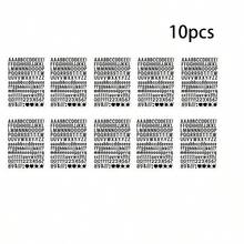 1500张防水英文字母贴纸，装饰性数字和字母贴纸，适用于剪贴簿、派对、节日装饰、卡片、明信片、笔记本、笔记本电脑、滑板、头盔等。 - 黑色 - 查看 12