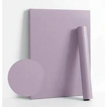 Dimoon 118''x17. ' Purple Peel And Stick Wallpaper Contact Paper Modern Self Adhesive Wall Paper Removable Renter Friendly Textured Solid Color Shelf Cabinet Vinyl Roll (118''x17. ', Purple) - 1" x 118" + 紫色 - 查看 2