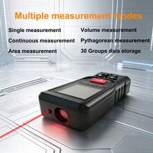 50m Laser Distance Meter IP54 Rangefinder Digital Handheld Tape Measure RED With Portable Bag With 2 Level Bubble - C-50 - View 4
