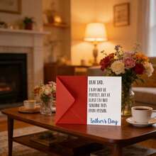 Humorous Satire - Father's Day Greeting Card With Envelope - A Humorous Gift For Fathers, Highly Suitable For Use On Father's Day, Father's Birthday, And Father's Appreciation Day. - A - View 5