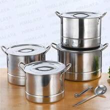 Olla De Acero Inox Con Hervidor De Agua,4 Tabletas Humeantes - Ver 8
