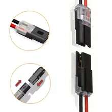 40pcs D2 Terminal Block Double-Wire Plug-In Connector Led Light StripConnectors 2 Pin, Low Voltage Wire Connector WithLocking Buckle, Suitable For Cars, Motorcycles, Maintenance Tools, And A Good Helper For Electricians,Quick Connector - 40 PCS/boxed - View 5