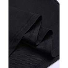 Stampa natalizia di , abbigliamento estivo da uomo, t-shirt grafica casual a maniche corte con scollo rotondo, articolo popolare - nero - Visualizzare 3