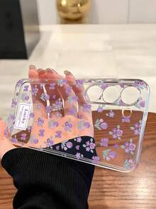 Ốp lưng điện thoại mềm mại hình trái tim hoa tulip tím thắt nơ, tương thích với Honor, Galaxy A04e/12/A13/A14/A34/A50/A52/A53/A54/S21/S22/S23/S24/S25/S25Ultra/S25FE/S26/S26 PLUS/S26 ULTRA/S26 EDGE, 6A/7A/8A, 12T/13T/15T/15T Pro - Trong sáng - Xem 5