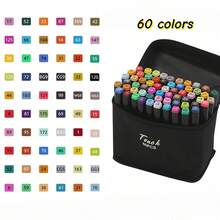 Marker Pen Set - Dual-Tip Watercolor Pens, Colored Pencils, Painting Brushes For Vivid Color Sensation - Sets - View 12
