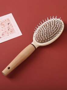 1-4 pezzi Set di spazzole per capelli con motivo in legno, include: spazzola massaggiante, spazzola districante, spazzola arricciacapelli, pettine a denti larghi, spazzola styling, spazzola con punta, spazzola massaggiante antistress per il cuoio capelluto, set di spazzole professionali per la cura dei capelli, set da viaggio portatile, strumenti per acconciature, spazzola per arricciare - Multicolore - Visualizzare 7