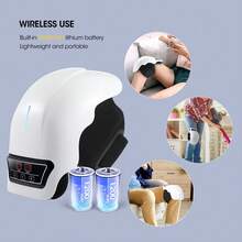 Hailicare Máy mát xa đầu gối không dây có chức năng sưởi ấm, giữ nhiệt độ ổn định, massage rung, liệu pháp ánh sáng đỏ cho khớp gối. - trắng - Xem 7