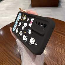 Funda para teléfono con diseño de oso irónico de pantalla completa, compatible con Apple  11, 12, 13, 14, 15, 16, 17 Pro Max y otros modelos. Con una parte trasera de TPU suave para protección contra caídas - Negro - Ver 5