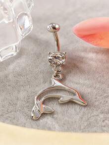 1pc Assorted Belly Button Rings, Sexy & Sweet Body Jewelry Piercing Accessories For Girls - Multicolor - View 10