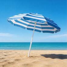 Random Color Umbrella / 80-120cm Multi-Size / Lightweight Detachable Trunk Storage Sunshade Umbrella/Beach Sunshade Umbrella/Beach Holiday Umbrella/Outdoor Market U - Multicolor - View 7