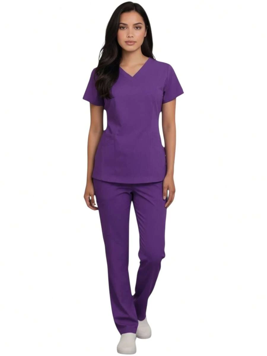 SOULMATE Pijama Quirúrgica Dama Megan - Morado - Ver 1