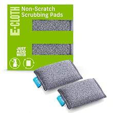 2-Pack Non-Scratch Scrubbing Pads Microfiber Scrubber And Dish Sponge Ideal For A Streak-Free Clean Grill Cast Iron And Dishes Washable And Reusable 100 Wash Promise - 灰色 2 件裝 - 查看 2