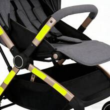 10片装反光条，自行车、摩托车、婴儿车安全警示反光贴纸 - 彩色 - 查看 4