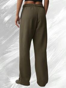 Pantalón de chándal de pierna recta Accolade - Olivo - Ver 2