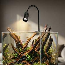 3W South American Aquarium Spotlight, 3-Color Adjustable, Cyclic Timer, Adjustable Focus LED Fish Tank Light, Aquarium Decor Lighting - 查看 1