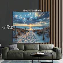 1pc Landscape Tapestry, Natural Scenery Wall Hanging Suitable For Bedroom, Living Room, Dormitory Decor - I - View 5