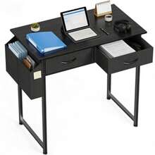 Computer Desk With Drawers Small Computer Desk Home Office Desk Study Writing Desk Desk With Storage Small Space Desk Office Desk With Drawers Student Study Desk - A-brown - View 5
