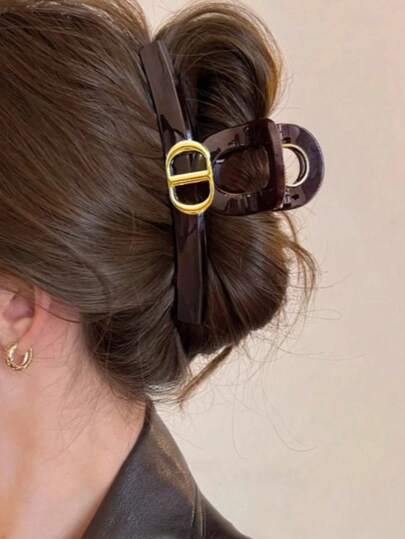 1pc Fashionable Hair Clip - Elegant Styling Clip, Perfect For Creating Voluminous Updos, Ideal For Enhancing Daily, Office, And Weekend Brunch Looks. A Must-Have Hair Accessory For Stylish Women, Elegant Hair Clip, Ladies Hair Clip, Girl Hair Claw