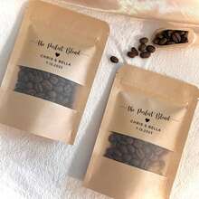 Bolsas de embalaje de alimentos personalizadas, bolsas de regalo de boda de café personalizadas, bolsas de café de mezcla perfecta, regalos de café para despedida de soltera, barra de café de boda, bolsas de favor de café de agradecimiento de boda - multicolor - Ver 6