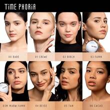 TIMEPHORIA 持久持妆10小时，轻盈保湿，光泽透亮气垫粉底。采用四层薄膜技术、保湿肽复合物、白桑葚提取物和维生素E，保护肌肤，打造柔焦光泽妆效。 - 01 乳霜 - 查看 3