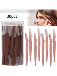 5/10/20/30/40/66pcs Stainless Steel Facial Hair Trimmer Set With Safety Guard, Unisex - Multi-Functional Depilation Kit For Body, Face, Bikini Area - Eyebrow Precision Grooming Tools - Multicolor - View 38