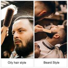 4件套男女通用尼龙美发造型工具套装，包括1把木柄梳、1把尖尾梳、1把倒梳和1把尼龙梳。适用于打造光滑发型、马尾辫、编发、分缝、抚平碎发、沙龙造型、假发护理等。 - 彩色 - 查看 13