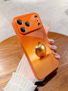 1 chiếc ốp lưng điện thoại cao cấp kiểu dáng doanh nhân tối giản, màu cam ấm gradient vàng, họa tiết quả táo, kính cường lực trong suốt, bảo vệ toàn màn hình, tương thích với iPhone 17/17Pro/17ProMax/17Air/16/16Pro/16ProMax/16Plus/15/15Plus/15Pro/15ProMax/14/14Plus/14Pro/14ProMax/13/13Pro/13ProMax/12/12Pro/12ProMax/11/11ProMax, bề mặt mờ chống rơi, bảo vệ toàn diện bằng lớp sơn kim loại cao cấp. - Nhiều màu - Xem 4