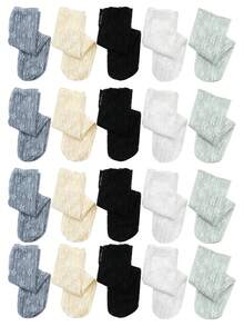 chuanwa(2) 1/5/10 Pairs Of Women's Ladies Breathable Transparent Floral Pattern Lace Sweet Mesh Soft Funny Socks - Multicolor - View 14