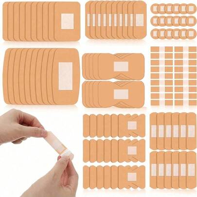 80/160 Pieces Of Various Bandage Sets, 8 Styles, Suitable For Various Occasions Such As Home, Fitness, Outdoor Sports, Etc., A Must-Have For Families