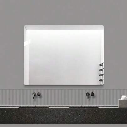 60*80CM Frameless Wall Mirror – HD Copper-Free Bathroom Mirror, Modern Vanity / Bedroom / Entryway Mirror, Vertical Or Horizontal Hanging Decorative Mirror With Shatterproof Film