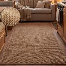 1 pieza Alfombra larga con estampado de piña | Alfombra suave y decorativa para patio, alfombra de exterior, porche, pasillo, felpudo lavable | Alfombra larga de piña de exterior para patio, porche, entrada - Marrón - Ver 12