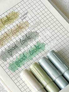 4 PIEZAS Bolígrafos resaltadores de doble punta a base de agua en sets de 4, 8 y 12 colores, con tinta de alta calidad apta para arte, manualidades y tarjetas de felicitación - Perfecto para que los estudiantes resalten puntos clave en clase. Un regalo ideal para Pascua y el regreso a clases. - Multicolor - Ver 6
