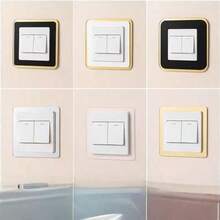 1 chiếc ốp công tắc điện phong cách tối giản sang trọng, làm từ chất liệu acrylic cao cấp với thiết kế cạnh hẹp, kích thước: 86mm x 86mm, phù hợp với công tắc điện, bộ trang trí đèn và ổ cắm. - Nhiều màu - Xem 9