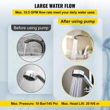 Bomba de recirculación de agua caliente , 93 W, 110 V, adaptador de latón de rosca G de 3/4″ a NPT de 1/2″, cabezal de acero inoxidable, control de 3 velocidades para calentador de agua eléctrico. - Rojo - Ver 5