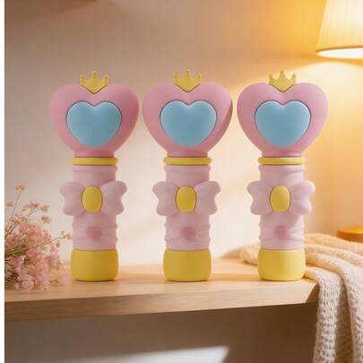 1pc 5ml Refillable Travel Perfume Bottle, Sealed Mist Spray Bottle (Heart-Shaped + Rotary Sprayer), Heart-Shaped Magic Wand Spray Bottle - Mini Hydrating Mister And Cute Practical Refillable Travel Bottle