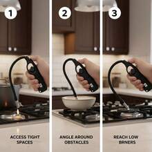 Clipper Lighter Wave, 1 Set Of 4 Pcs Flexible Refillable Long Reach Utility Barbecue Lighter - Perfect For Camping Or Barbecue (Random Colour) - Multicolor - View 9