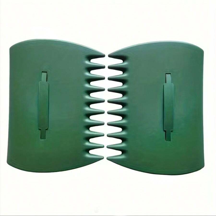 2pcs Durable Leaf Scoops - Large Plastic Hand Rakes For Collecting Leaves, Grass Clippings, Debris - Gardening Hand Tool Set