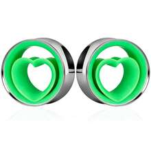 2 chiếc khuyên tai hình sừng hai tông màu bằng thép không gỉ, trang sức xỏ khuyên cơ thể không gây dị ứng, trang sức thiết kế Cyberpunk dành cho nữ. - tròn - Xem 34