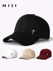 1pc Men's Cross Print Baseball Cap, Men's Geometric Pattern Trucker Hat, Suitable For Daily Life And Outdoor Leisure Sports - Nhiều màu - Xem 1