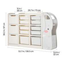 Contenitore per giocattoli - 124–135 cm (49–53 Zoll), grigio + beige - Visualizzare 11