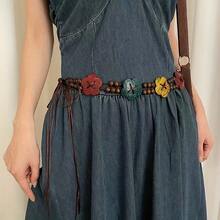 New Handmade -Style Versatile Women's Belt, Thin Bohemian-Style Skirt Belt - Multicolor - View 5